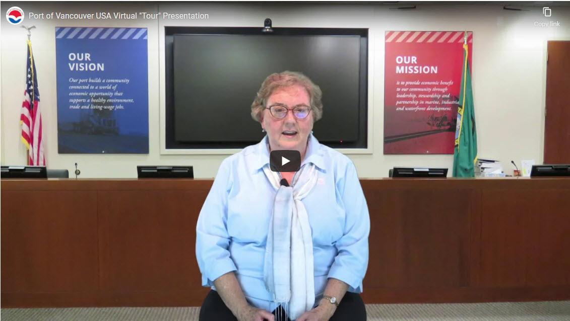 Julie Rawles of Port of Vancouver giving virtual tour