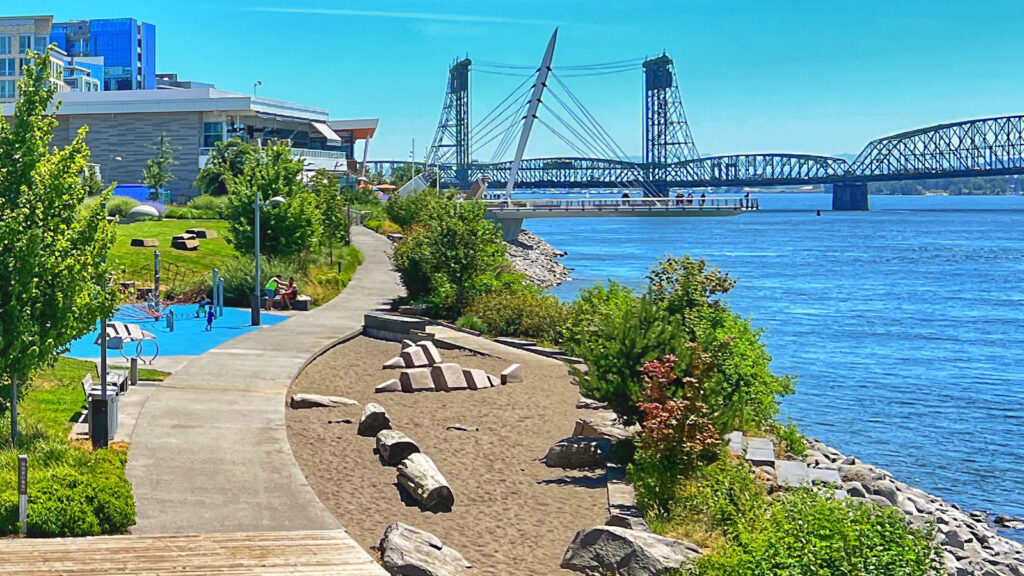 Waling along the new Vancouver Waterfront